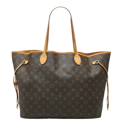 ルイ ヴィトン モノグラム ネヴァーフルGM トートバッグ ショルダーバッグ M40157 ブラウン PVC レザー レディース LOUIS VUITTON 【中古】