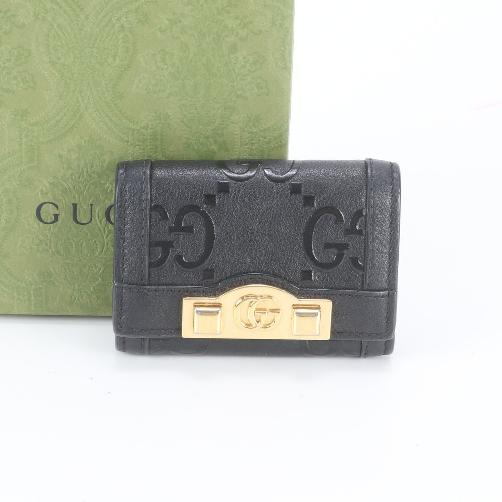 ■極美品 グッチ GG アップ 676153 キーケース レザー