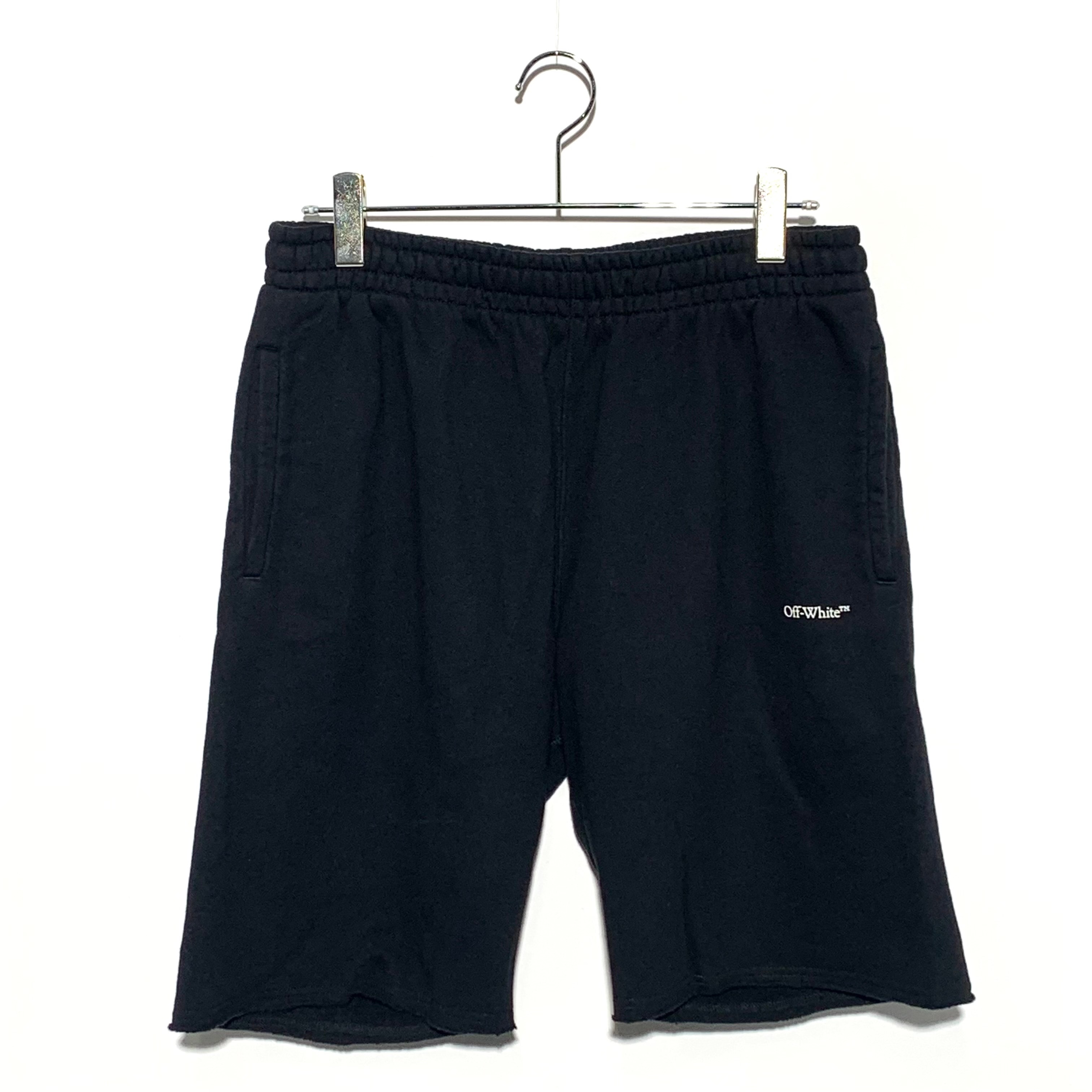 OFF-WHITE 20AW Sweat Half Pants Black