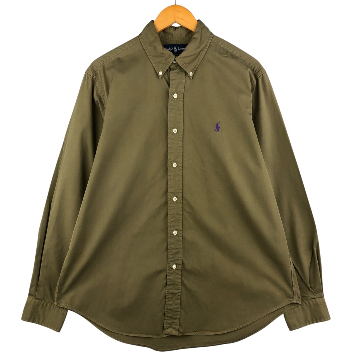 古着 ラルフローレン Ralph Lauren CLASSIC FIT クラシックフィット 長袖 ボタンダウンシャツ メンズL相当/eaa594729