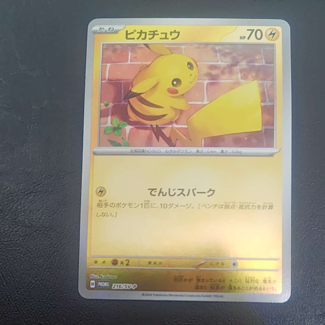 ピカチュウ P [SV-P 216](プロモカードパック「ポケカの夏がキタ!プロモカードGetキャンペーン!」)