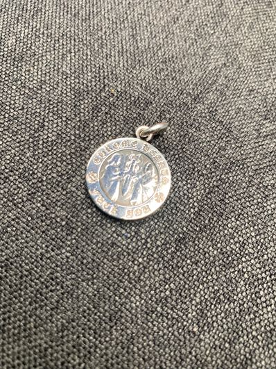 Chrome Hearts Angel Medal Charm Fuck You "Silver"