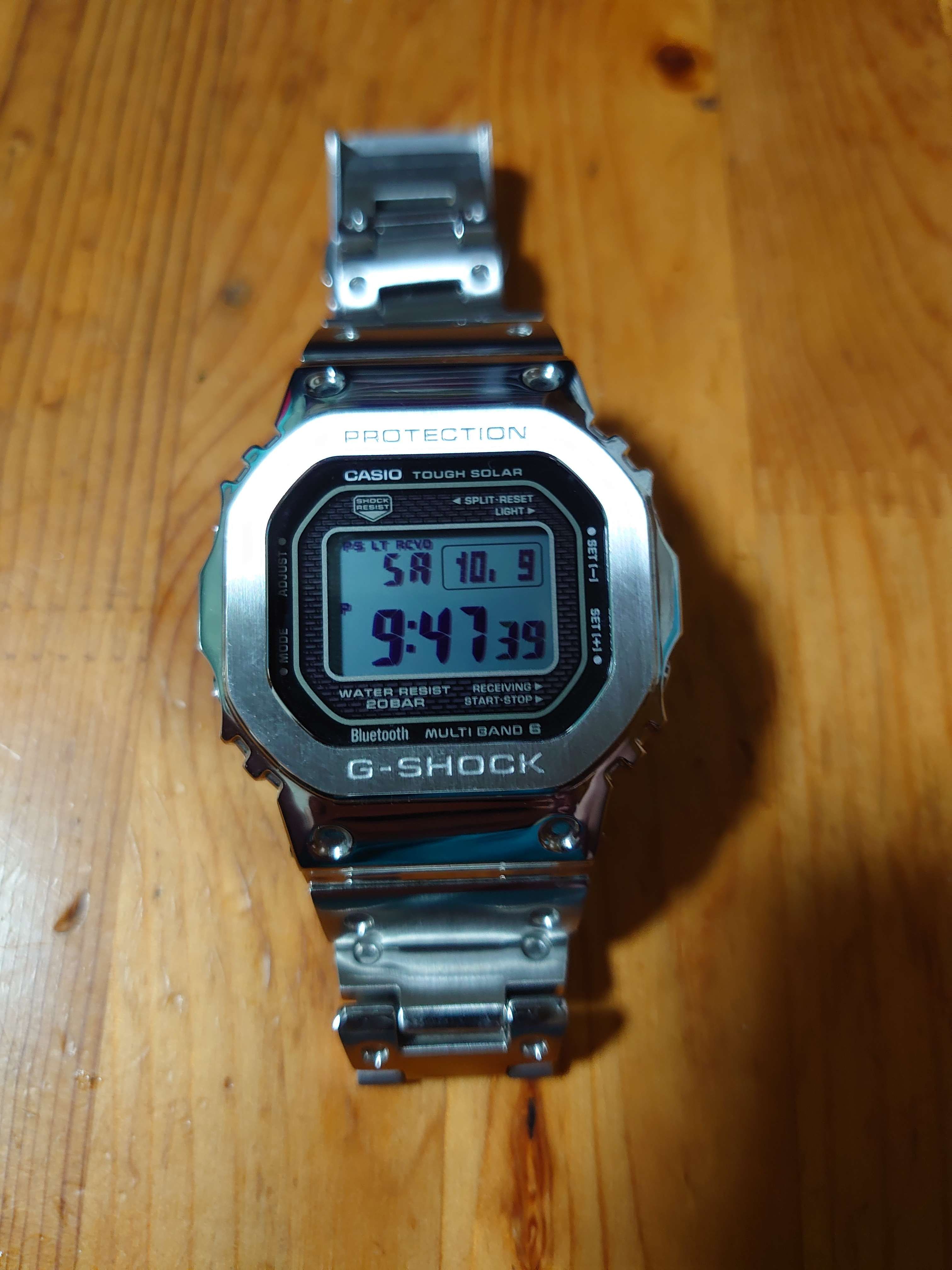 Casio G-Shock GMWB5000D-1 - 44mm in Stainless Steel