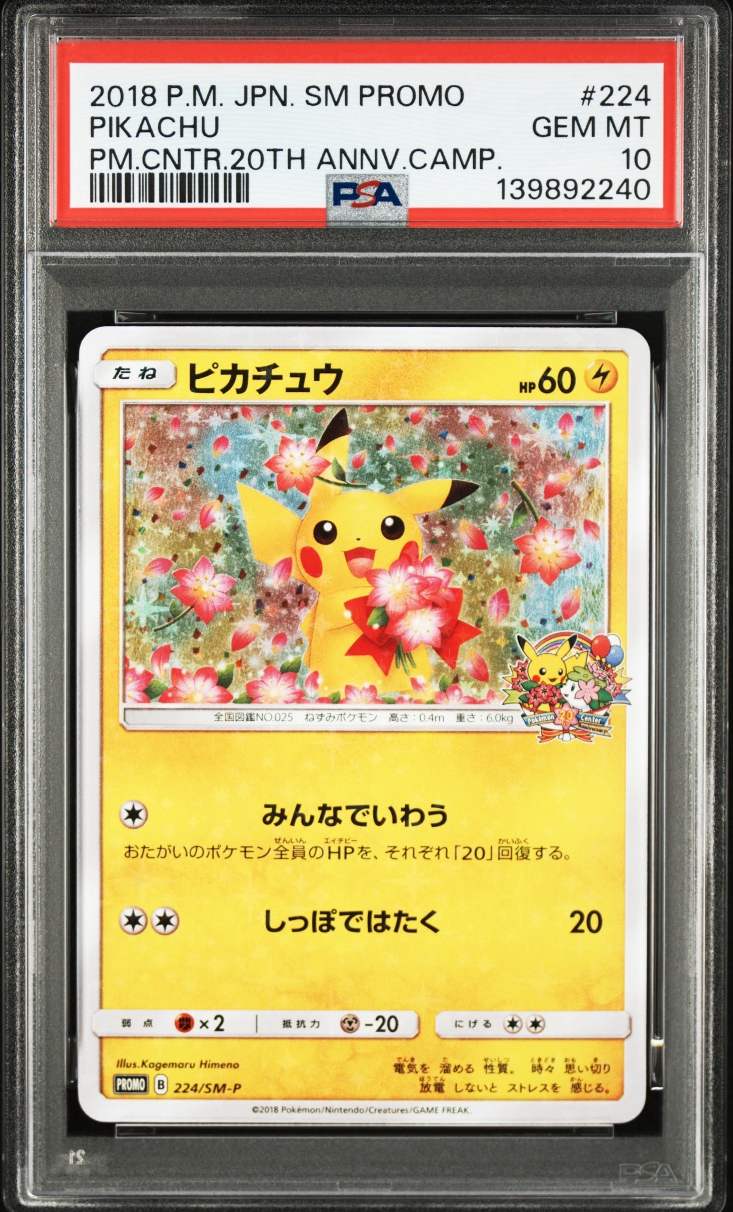 ピカチュウ: プロモ[SM-P 224](プロモーションカード「SM-P」)