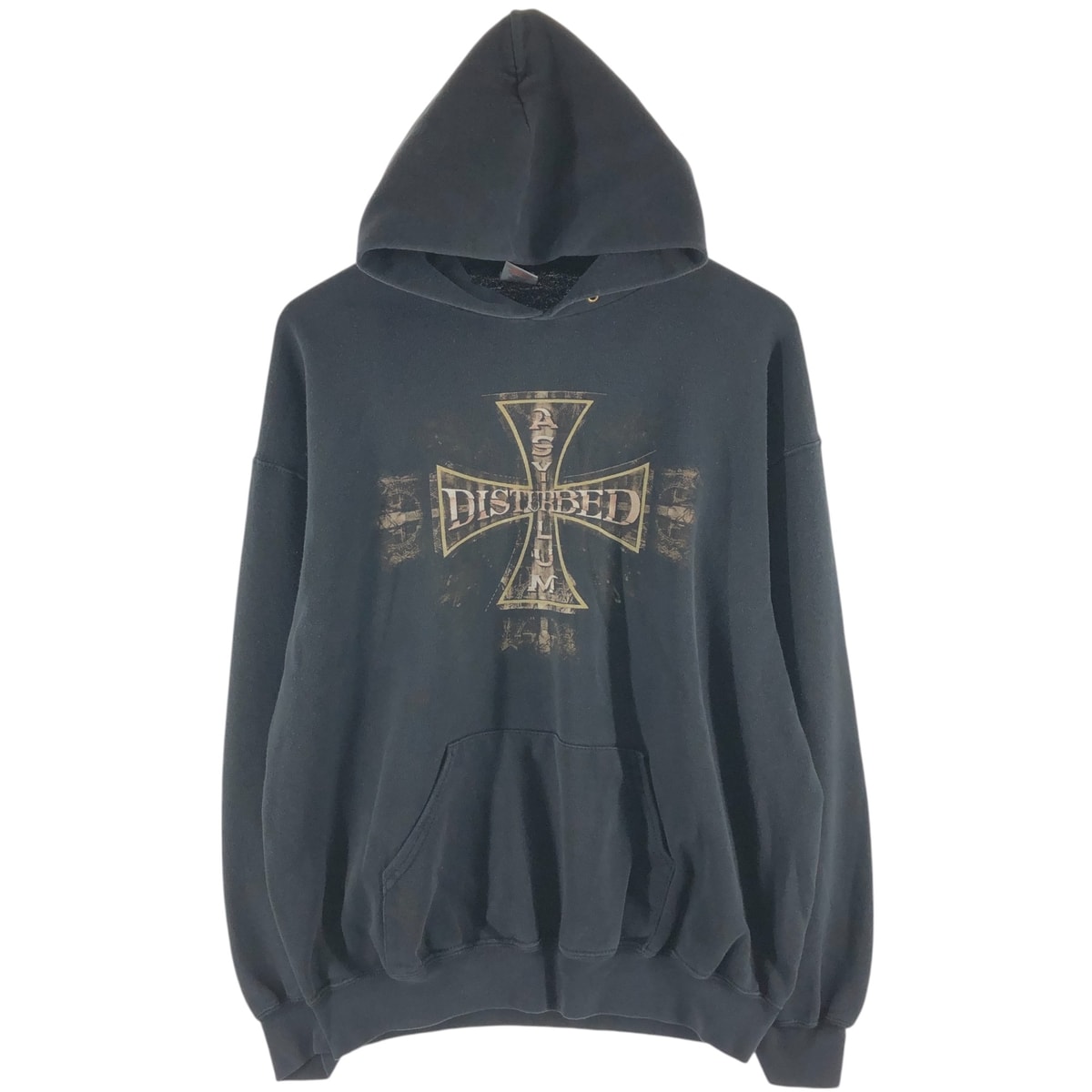 古着 フルーツオブザルーム FRUIT OF THE LOOM DISTURBED ディスターブド バンド スウェットプルオーバーパーカー メンズL相当/eaa523063