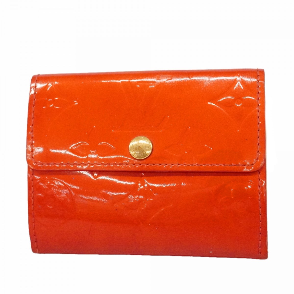 ★SALE【6fc3594】ルイヴィトン コインケース ヴェルニ ラドロー M91090 ルージュ【中古】レディース