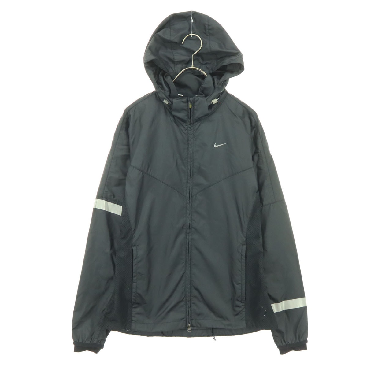 NIKE ナイキ スウッシュ 長袖 ウインドブレーカー M ブラック