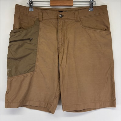 古着 アークテリクス ARC'TERYX パンツ ワンポイントロゴ ペインター ハーフパンツ ショート ナイロン ロゴ w38 ブラウン系 メンズ