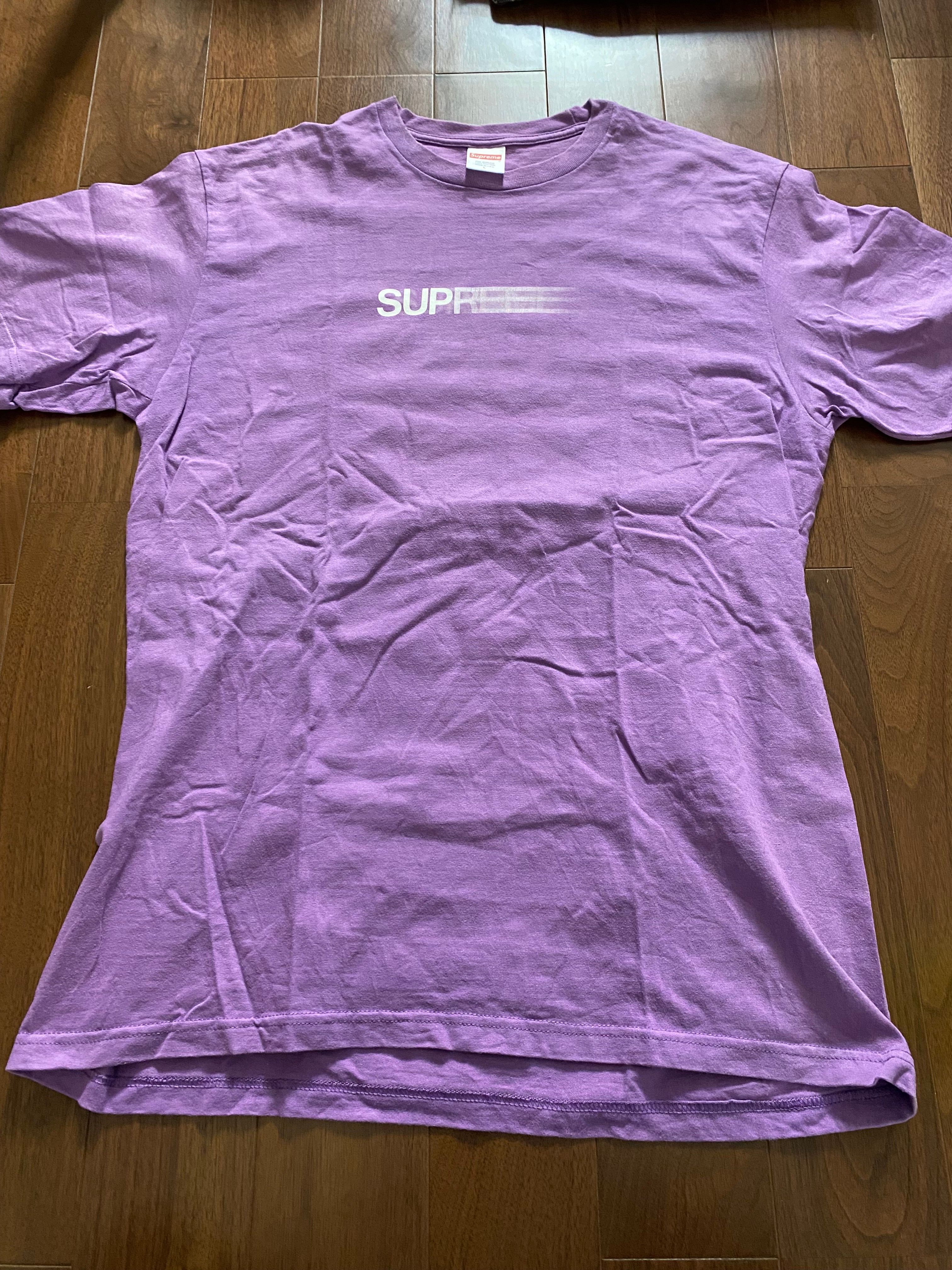 シュプリーム モーション ロゴ Tシャツ "パープル" (20SS)