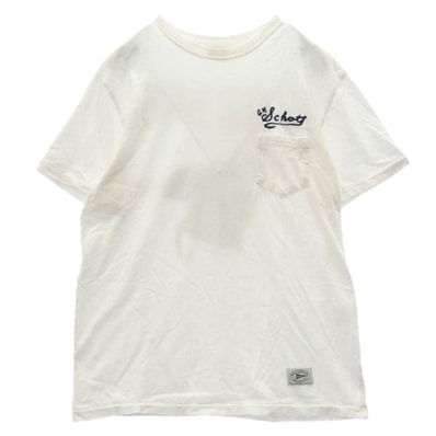 schott ショット Tシャツ × GLADHAND&co グラッドハンド ロゴ刺繍 バックプリント 半袖 Tシャツ ホワイト系 M【中古】
