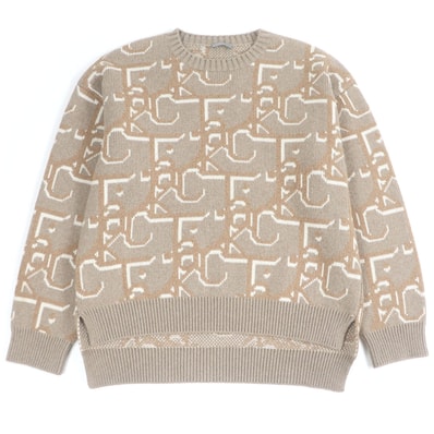 極美品 ディオール オム×カクタスジャック セーター ベージュ メンズ M 283M663AT358