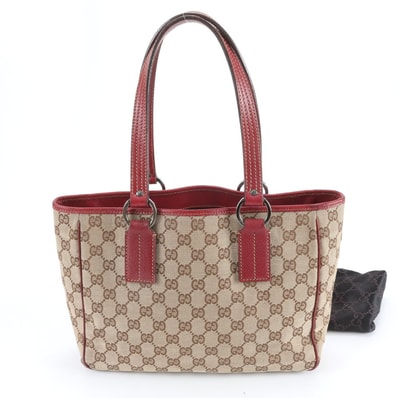 ■美品 グッチ GGキャンバス 113019 トート バッグ