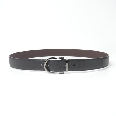 ■美品■Salvatore Ferragamo サルヴァトーレフェラガモ ベルト ガンチーニバックル リバーシブル レザーベルト ブランド古着【中古】20260904/RB0505