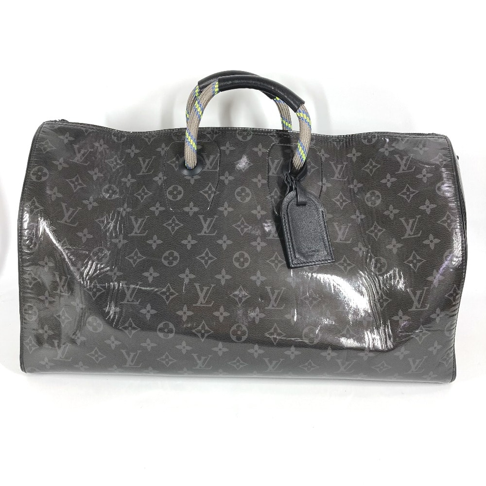 ルイヴィトン LOUIS VUITTON キーポル・バンドリエール 50 M43901 モノグラム エクリプス グレーズ 伊勢丹限定 2WAYバッグ カバン 旅行バッグ ショルダーバッグ トラベルバッグ ボストンバッグ キャンバス ブラック