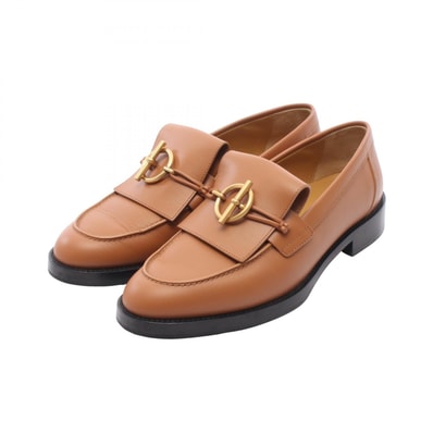 エルメス HERMES モカシン インパクト ローファー 靴 レザー レディース ブラウン系 【中古】