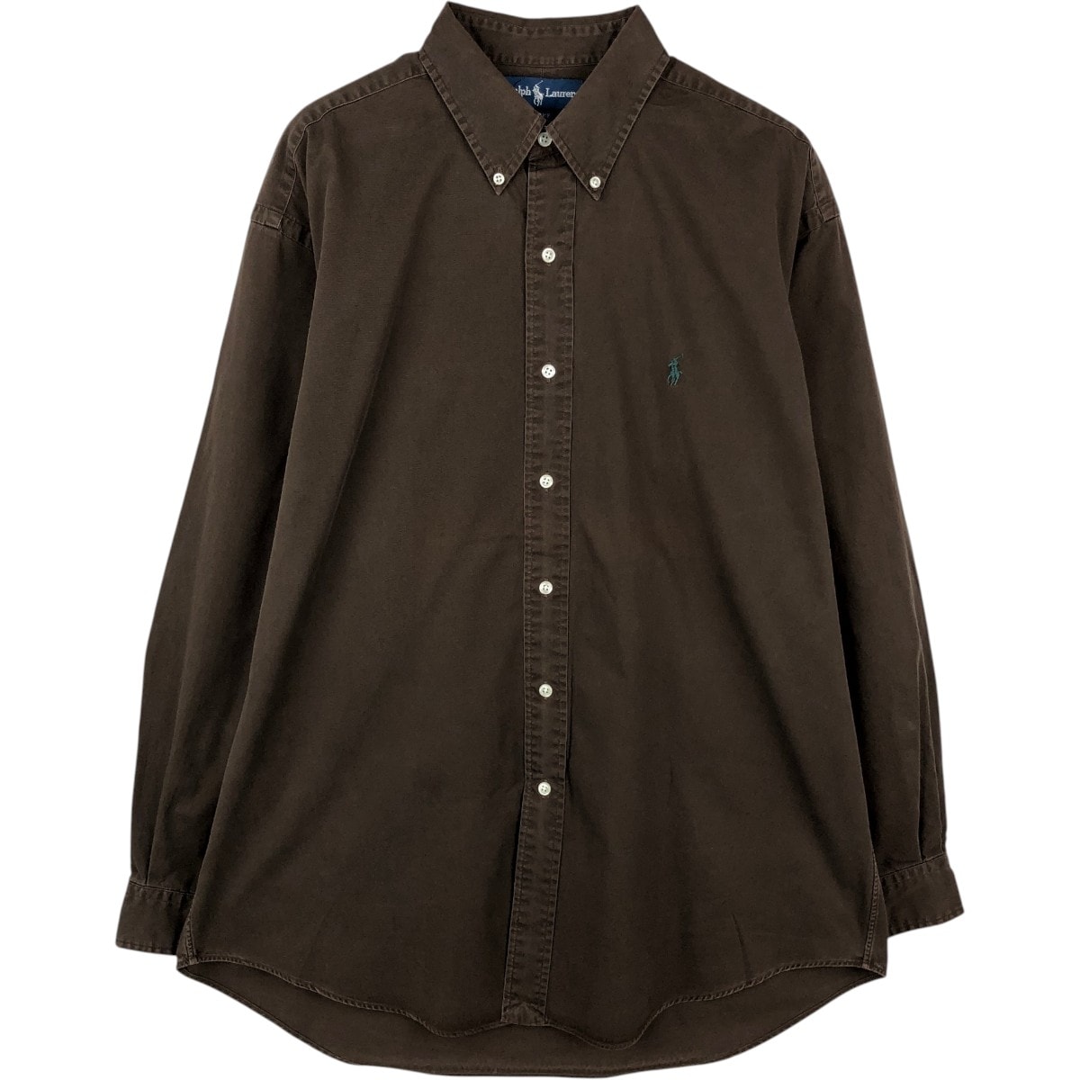 古着 ラルフローレン Ralph Lauren BLAKE 長袖 ボタンダウンシャツ メンズL相当/eaa669037