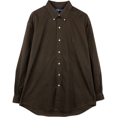 古着 ラルフローレン Ralph Lauren BLAKE 長袖 ボタンダウンシャツ メンズL相当/eaa669037