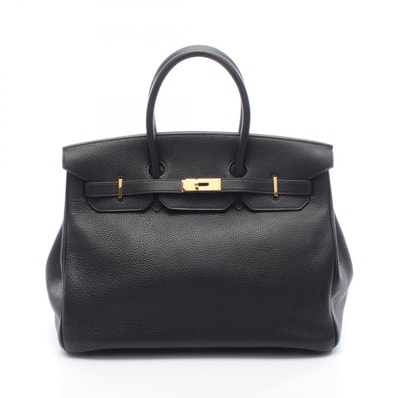 エルメス HERMES バーキン35 ハンドバッグ バッグ レザー トゴ トゴ □H刻印(2004年製造) レディース ブラック系 【中古】