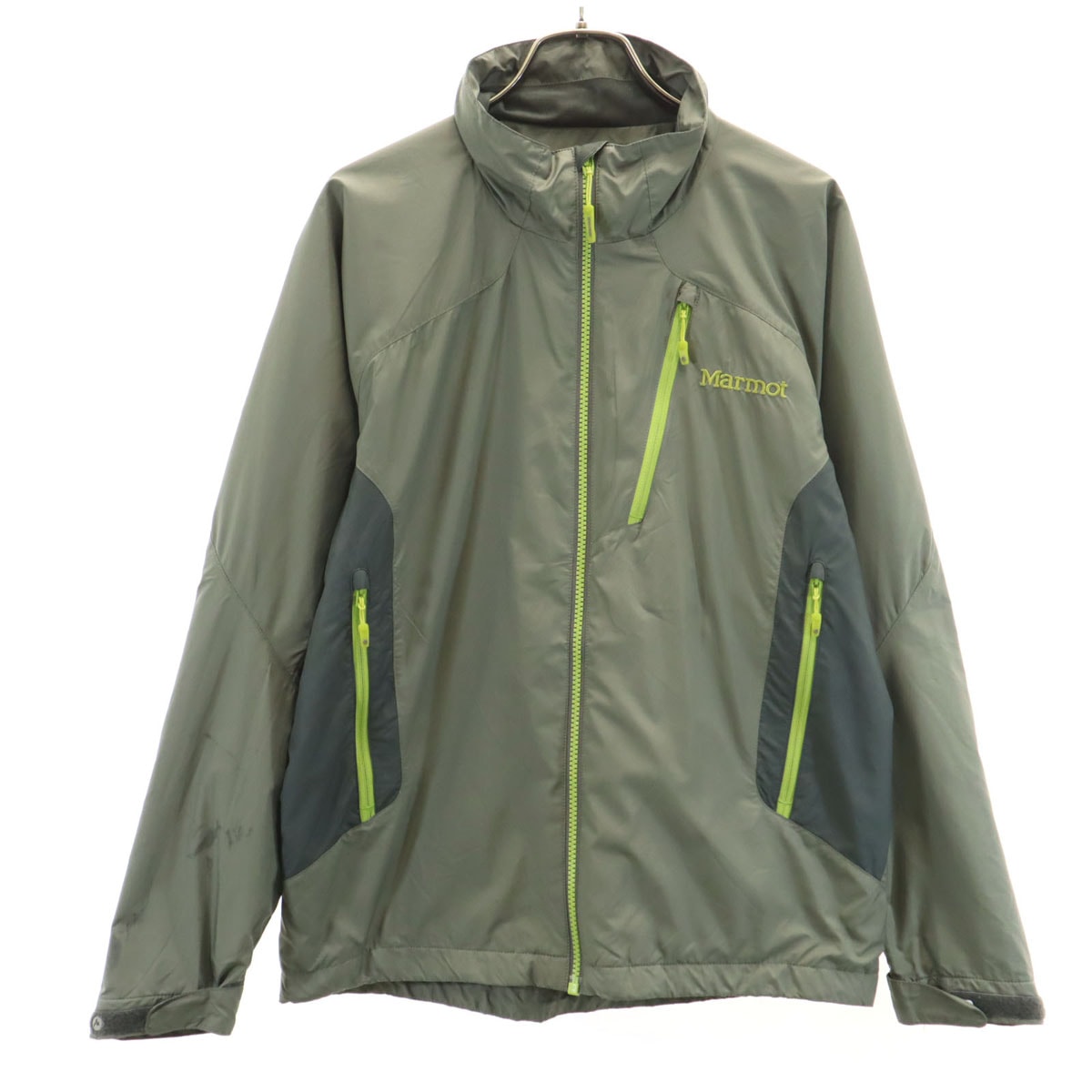 MARMOT マーモット ウインドブレーカー S カーキ 裏トリコット アウトドア