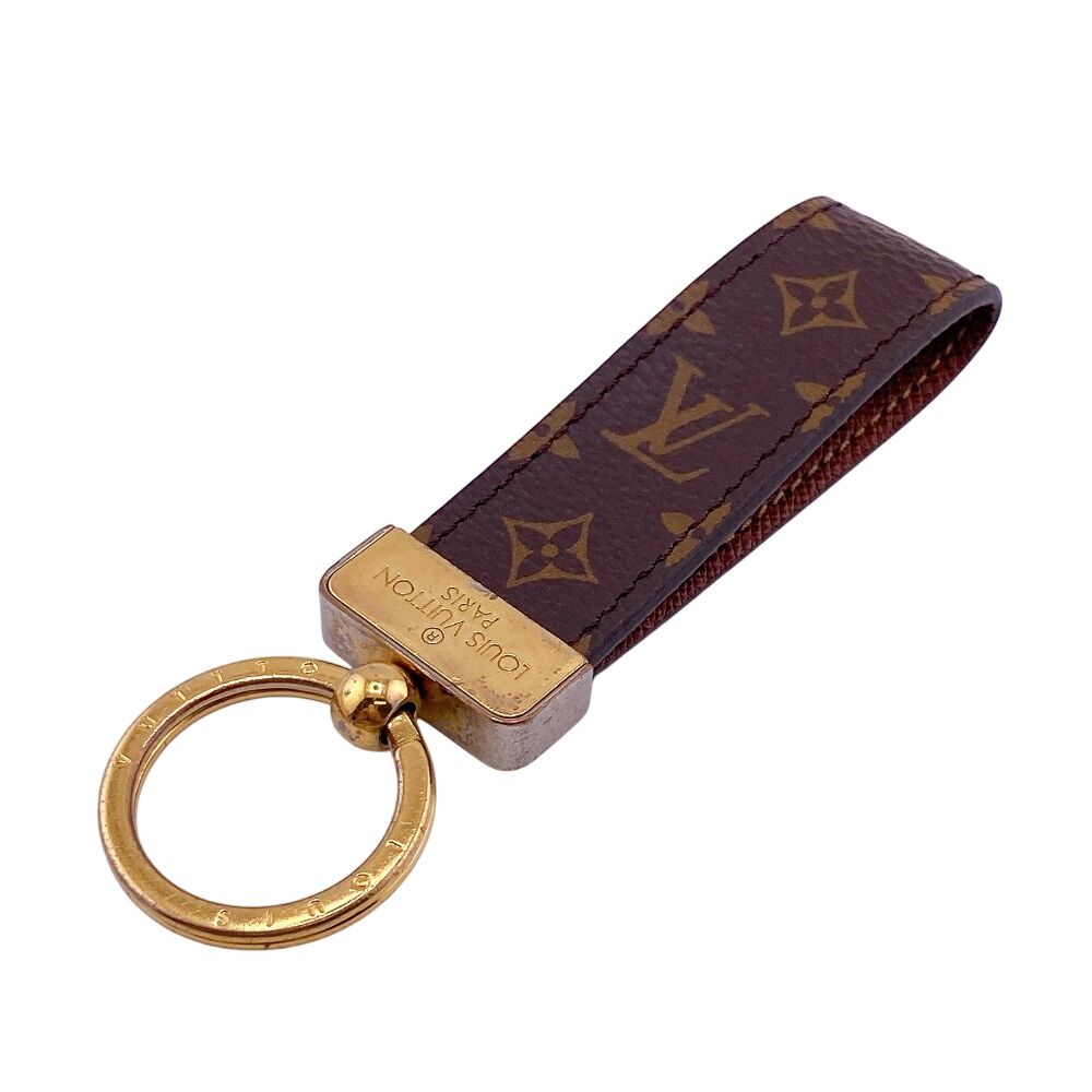 ルイヴィトン LOUIS VUITTON その他小物 モノグラム ポルトクレドラゴンヌ チャーム キーホルダー M65221 ブラウン