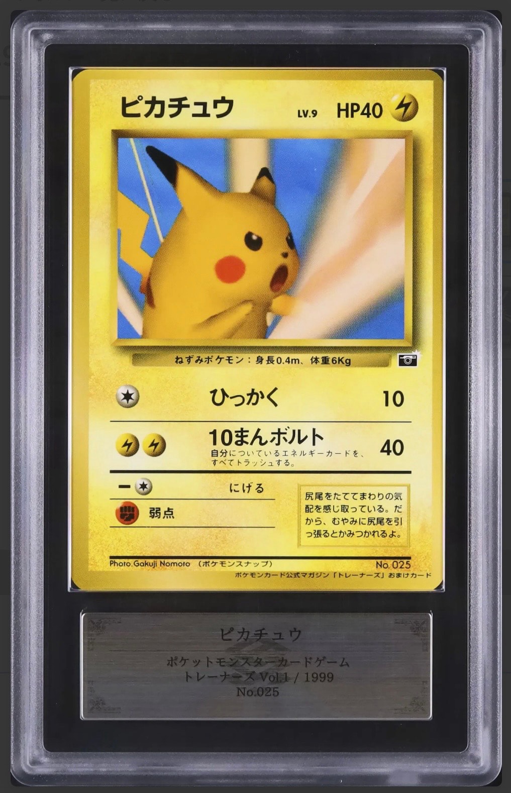 ピカチュウ P : 旧裏 [PMCG-P No.025](プロモーションカード「ポケモン