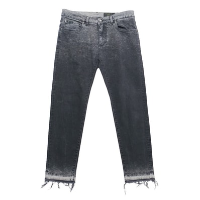 DOLCE&GABBANA ドルチェアンドガッバーナ GOLD ゴールド デニムパンツ サイズ52 ダメージ加工 クラッシュデニム ストレッチ スキニー ブランド古着【中古】20260205/RA7662