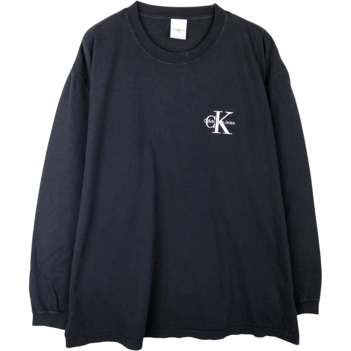 古着 90年代 カルバンクライン Calvin klein JEANS ロングTシャツ ロンT USA製 メンズL相当 ヴィンテージ/eaa647442