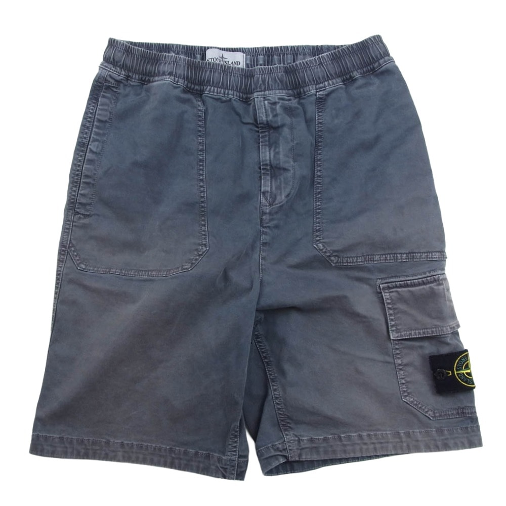 STONE ISLAND ストーンアイランド ショートパンツ 7815L0904 Bermuda Cargo Shorts バミューダ ロゴパッチ カーゴ ショートパンツ ショーツ グレー系 29【中古】
