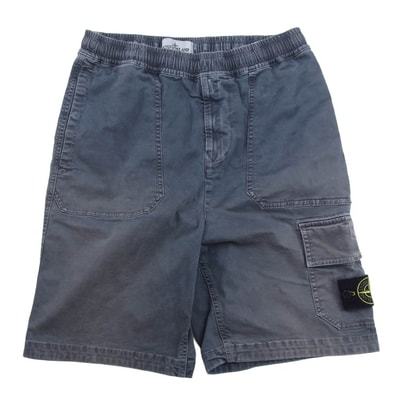 STONE ISLAND ストーンアイランド ショートパンツ 7815L0904 Bermuda Cargo Shorts バミューダ ロゴパッチ カーゴ ショートパンツ ショーツ グレー系 29【中古】