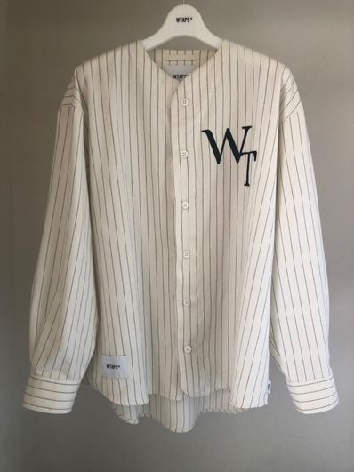 Wtaps LEAGUE / LS / COTTON. FLANNEL. STRIPE "White"