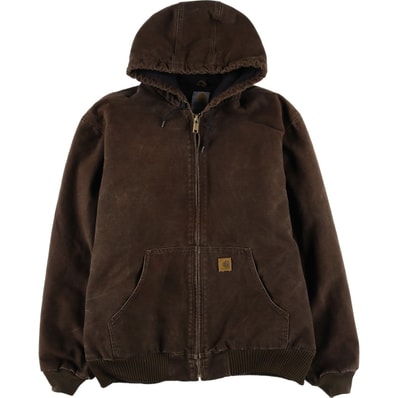 古着 00年代 カーハート Carhartt アクティブジャケット 中綿入り ダックフルジップパーカー メンズXL相当/eaa607947