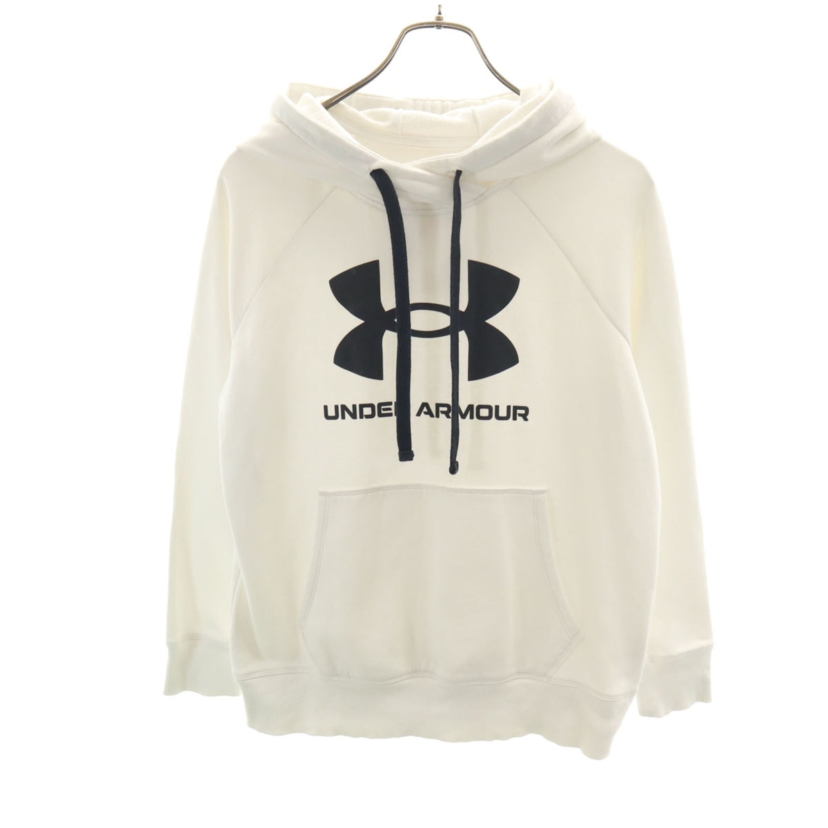 UNDER ARMOUR アンダーアーマー 長袖 スウェットパーカー LG ホワイト 裏起毛