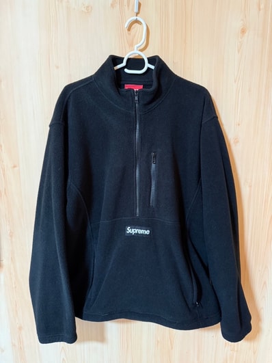 Supreme Polartec Half Zip Pullover "Black"