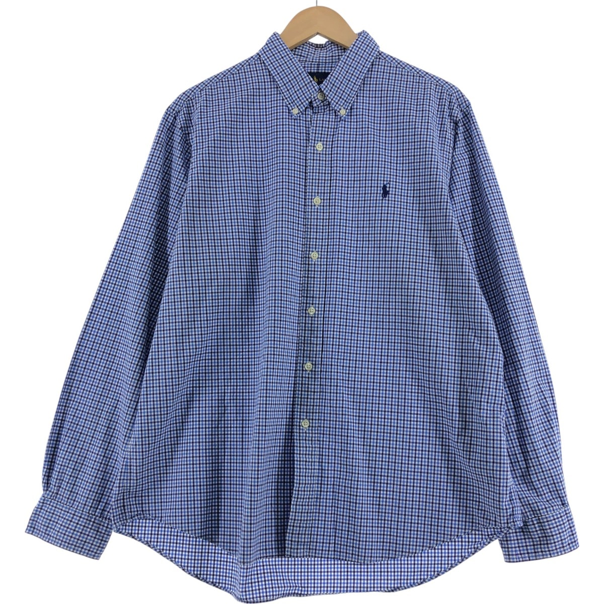 古着 ラルフローレン Ralph Lauren 長袖 ボタンダウンチェックシャツ メンズXL相当/eaa523742