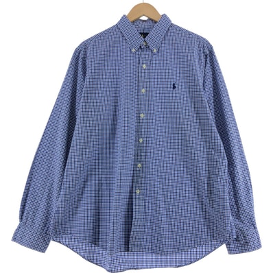古着 ラルフローレン Ralph Lauren 長袖 ボタンダウンチェックシャツ メンズXL相当/eaa523742