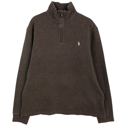 古着 ラルフローレン Ralph Lauren POLO by Ralph Lauren ハーフジップスウェットシャツ トレーナー メンズL相当/eaa624350