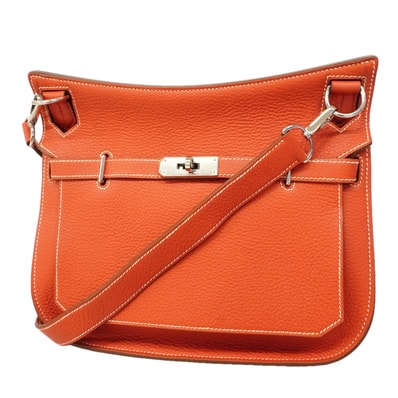 ★SALE【6hc2040】エルメス ショルダーバッグ ジプシエール28 トリヨンクレマンス サンギーヌ シルバー金具 □O刻印【中古】レディース