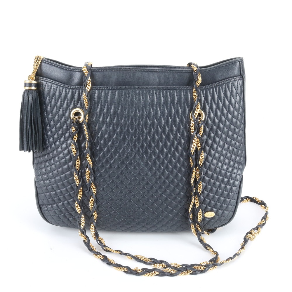 ■美品 バリー キルティング チェーンショルダーバッグ レザー