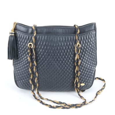 ■美品 バリー キルティング チェーンショルダーバッグ レザー