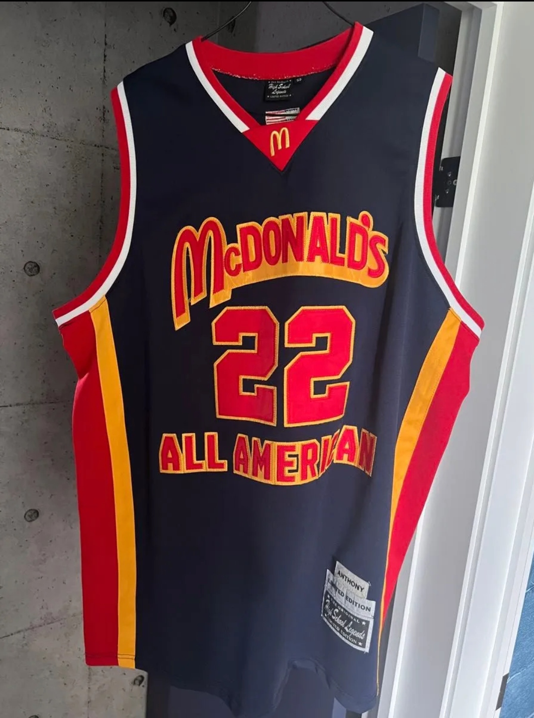 Carmelo Anthony/カーメロアンソニー/Melo/メロ/学生時代/マクドナルドオールアメリカン/NBA/バスケ/オールスター/ユニフォーム/ゲームジャージ/タンクトップ/ストリート/STREET/HIPHOP/ヒップホップ