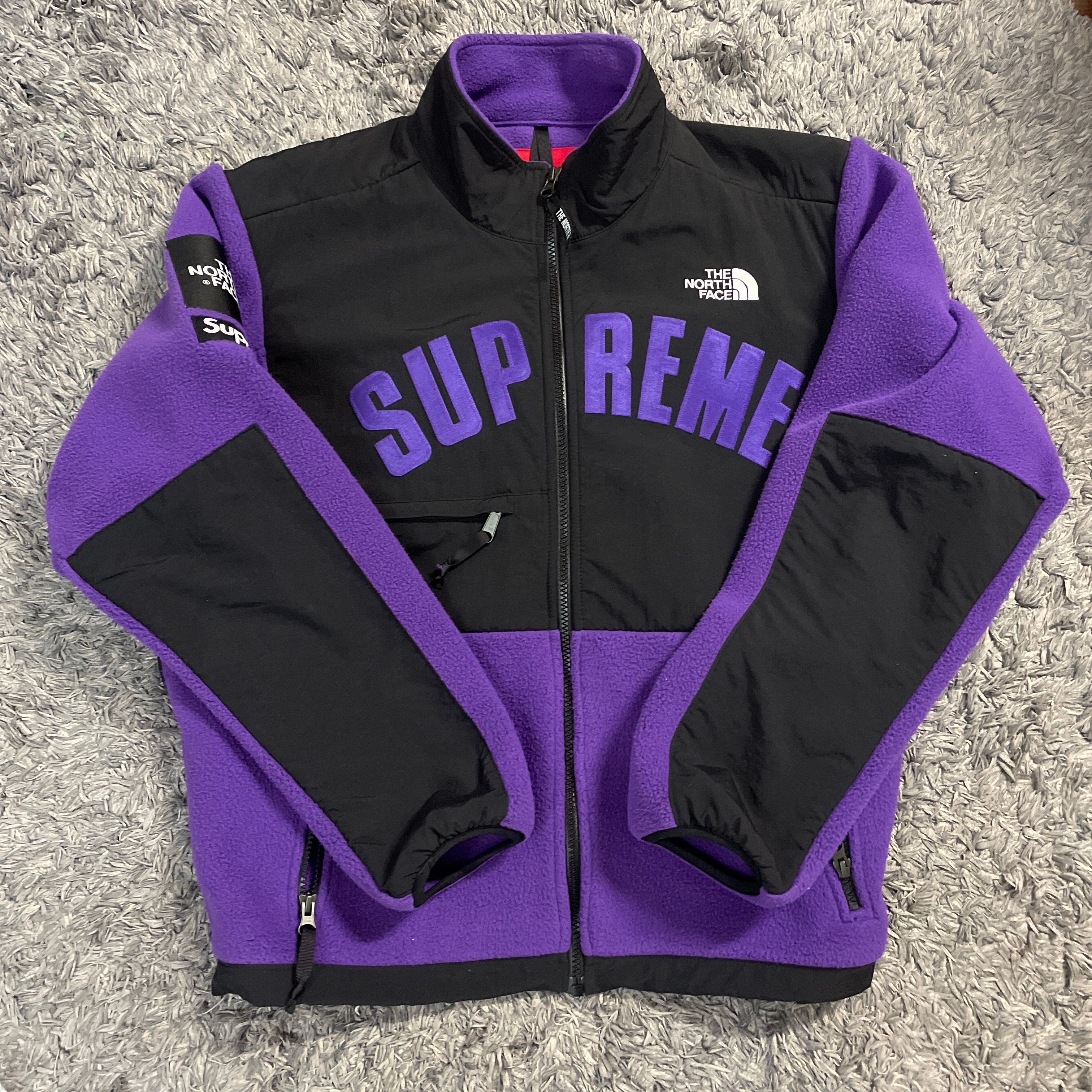 Supreme x The North Face Arc Logo Denali Fleece Jacket "Purple"
