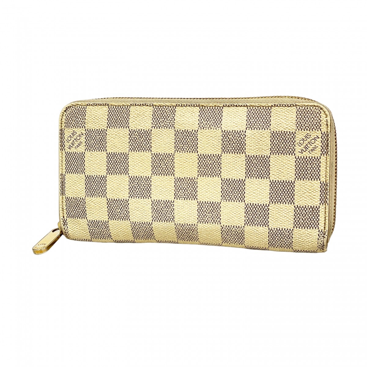 【6db1811-k】ルイヴィトン 長財布 ダミエ・アズール ジッピーウォレット N60019 ホワイト【中古】レディース