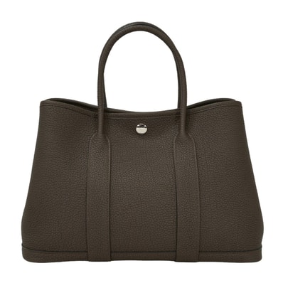 HERMES エルメス トートバッグ ガーデンパーティ 30 TPM オールレザー ヴェールロデン ネゴンダ シルバー金具 G刻印 新品