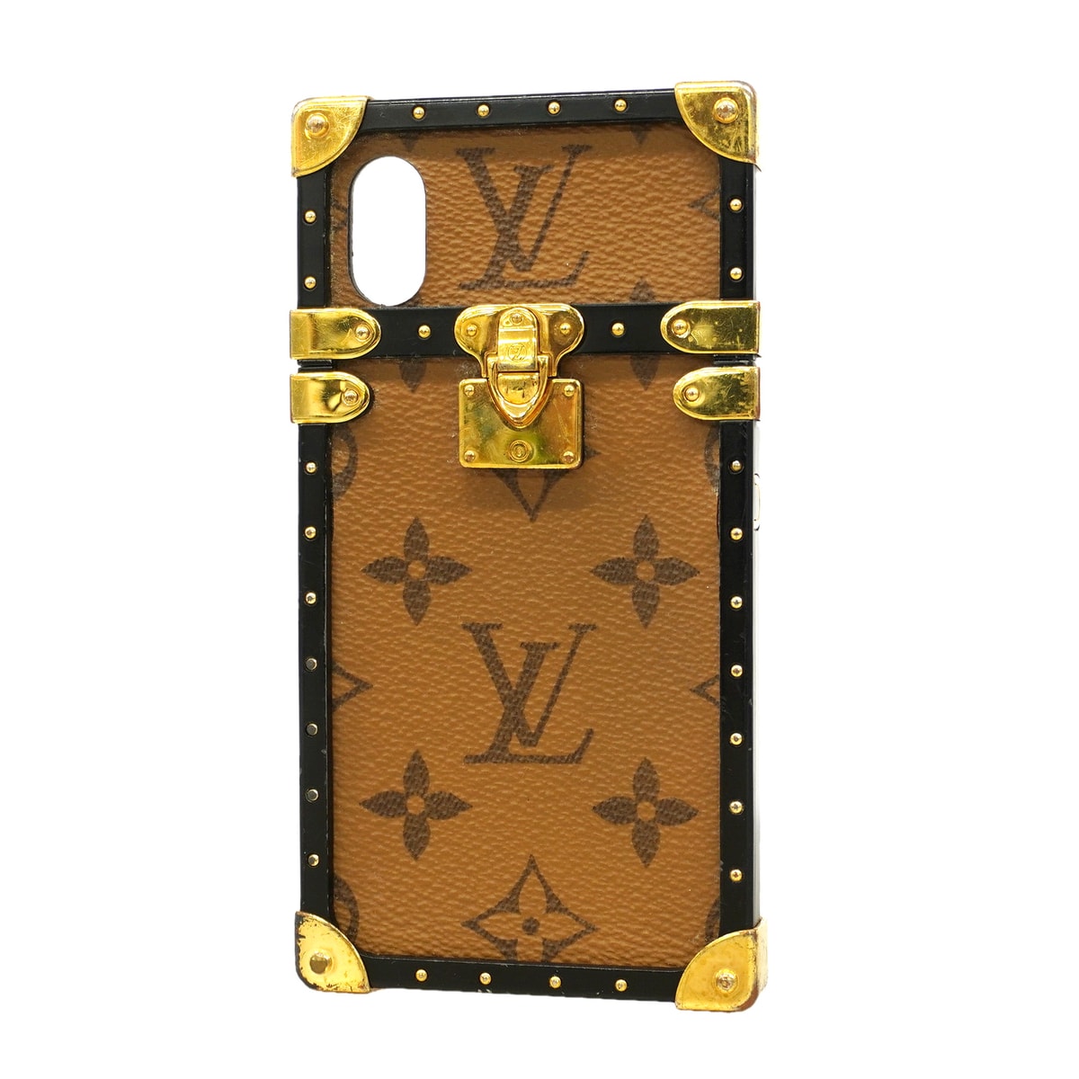 【6gd5352-k】ルイヴィトン アイフォンケース モノグラム・リバース アイトランクライトiPhoneX/XS M67893 ブラウン【中古】メンズ レディース ユニセックス