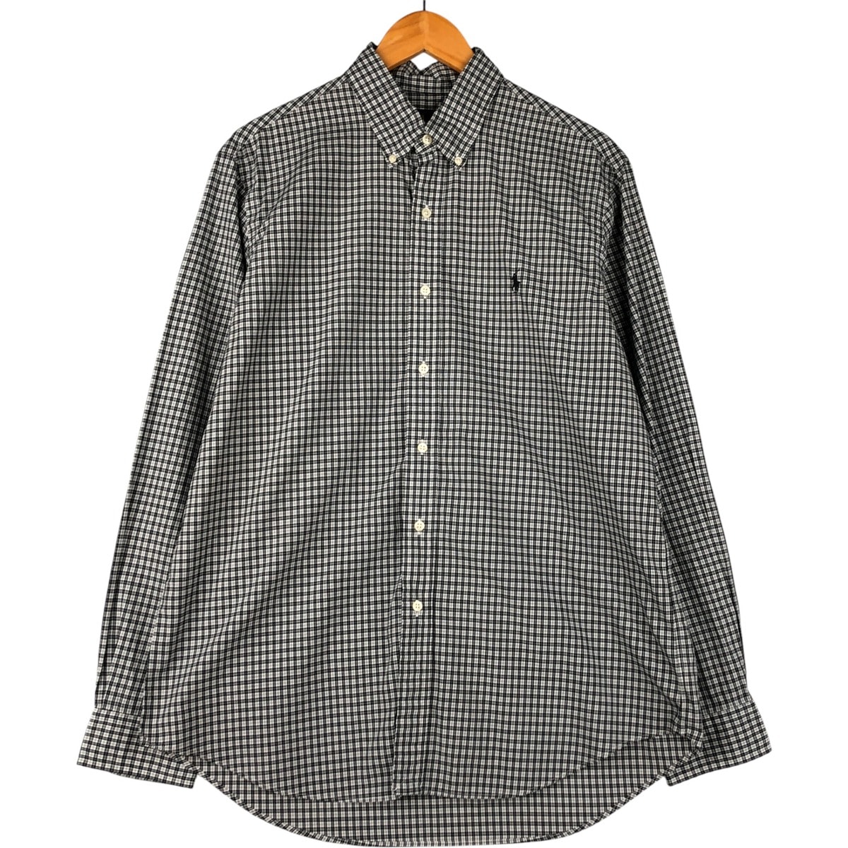 古着 ラルフローレン Ralph Lauren 長袖 ボタンダウンチェックシャツ メンズL相当/eaa600184