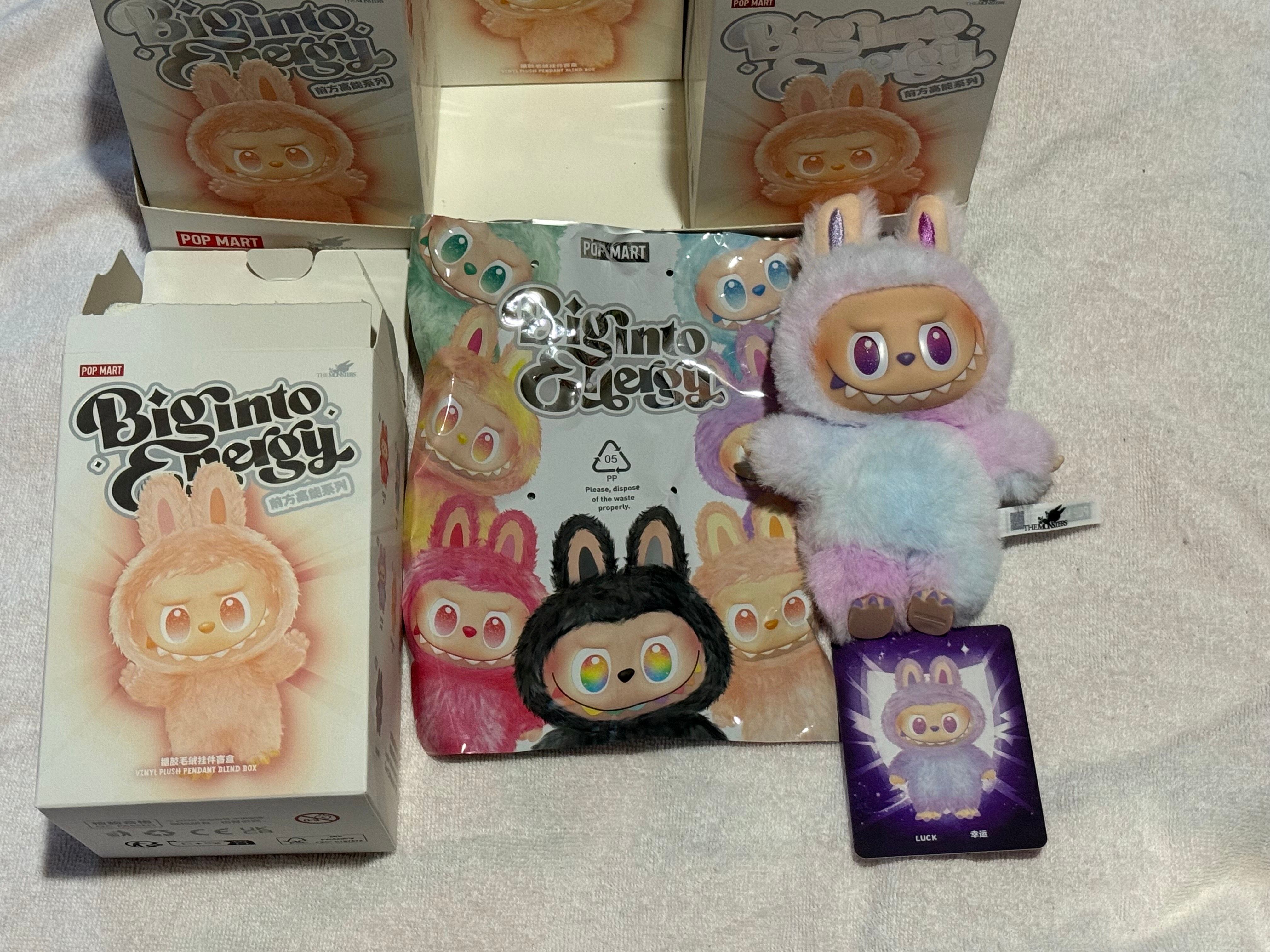 POP MART THE MONSTERS (LABUBU) Big into Energy Series Plush Pendant LUCK