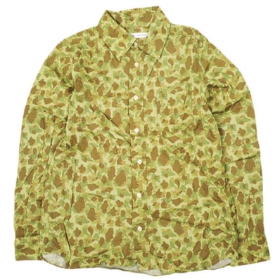 BEAMS BOY ビームスボーイ 日本製 カモフラージュレギュラーカラーシャツ 1311-0112-818 Free CAMO 長袖 迷彩 トップス g13911