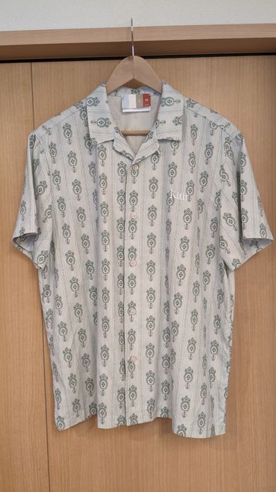 Kith Printed Thompson Camp Collar Shirt Striped Ornament "Atlas"