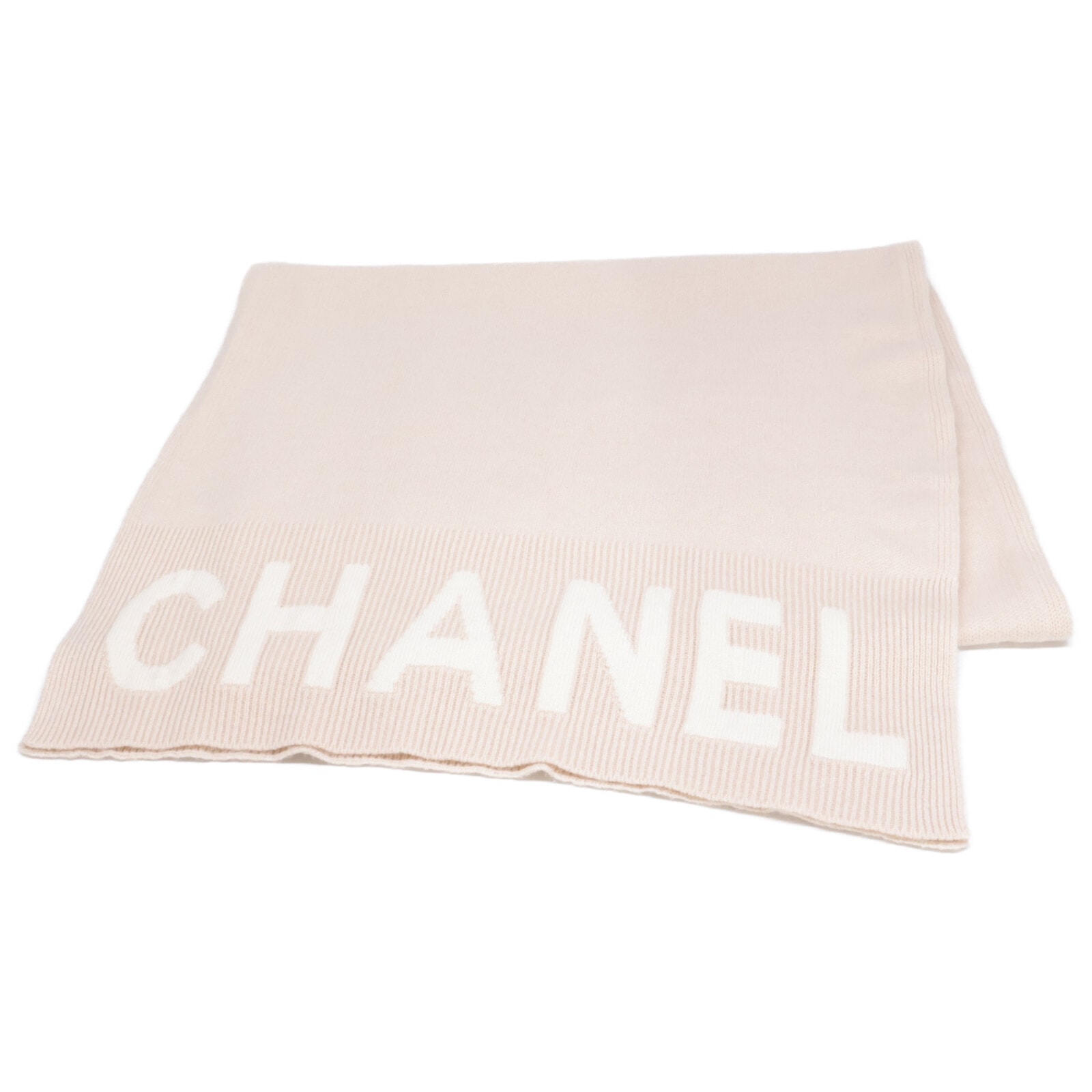 シャネル 【美品】25C CHANELロゴ カシミヤ ニット