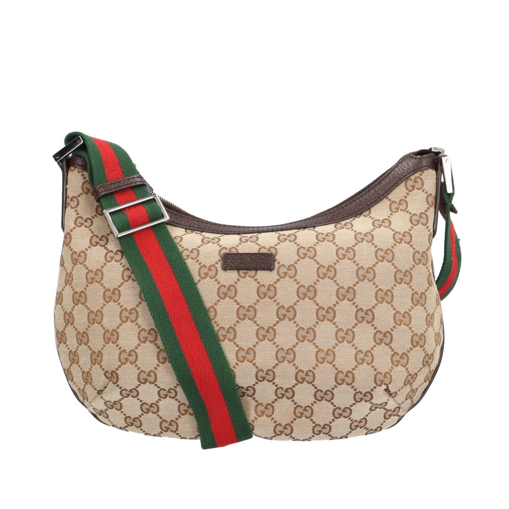 グッチ GGキャンバス ショルダーバッグ GGキャンバス 181092 ベージュ レディース GUCCI  中古